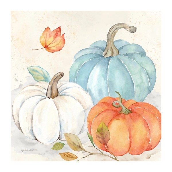 Pumpkin Trio Canvas Art Print Kirklands Home