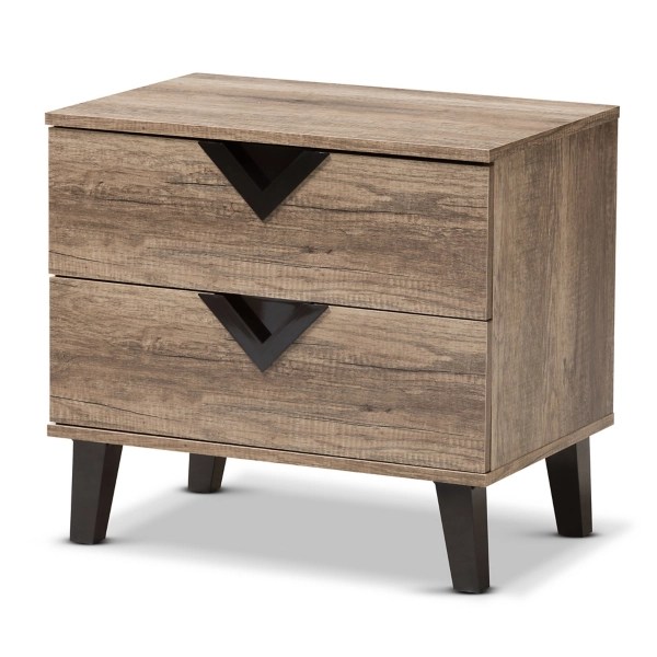 Oak 2Drawer Modern Nightstand Kirklands Home