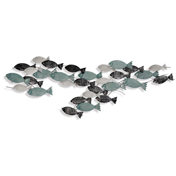 School of Fish Metal Wall Plaque Kirklands Home