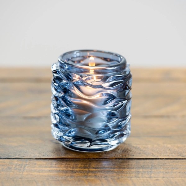 Blue Wave Glass Votive Candle Holder Kirklands Home