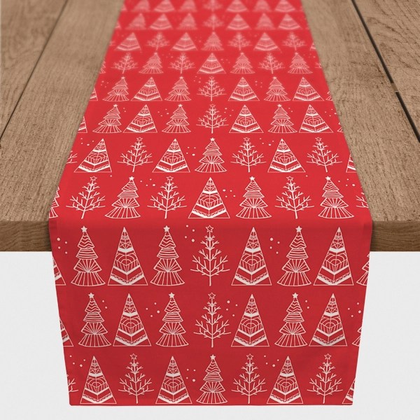 Christmas Tree Doodle Table Runner Kirklands Home