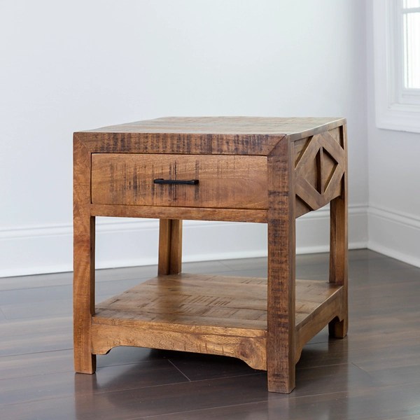 Austin Warm Wood Farmhouse Accent Table Kirklands Home