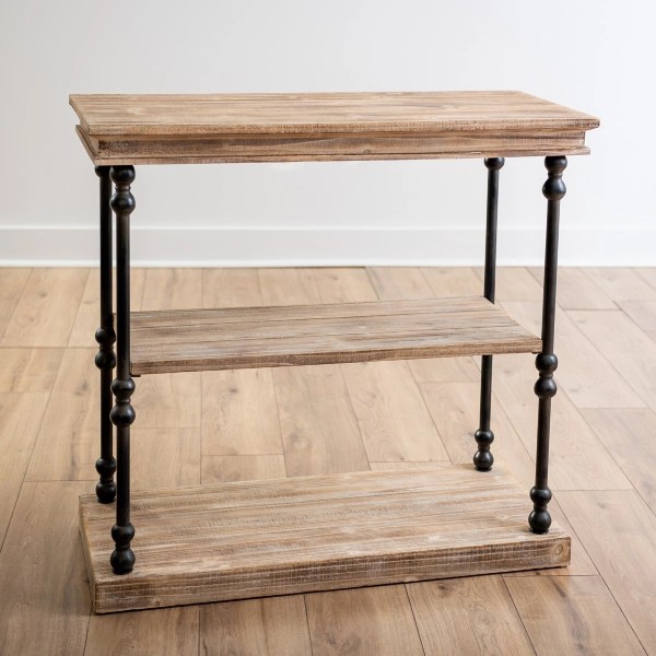 Antique Wood and Metal Lucy Shelf Kirklands Home