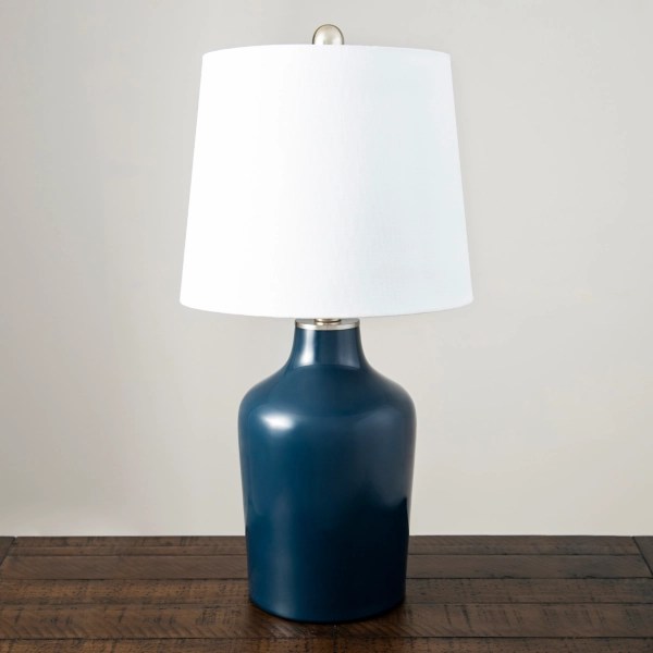 Navy Blue Glass Table Lamp Kirklands Home