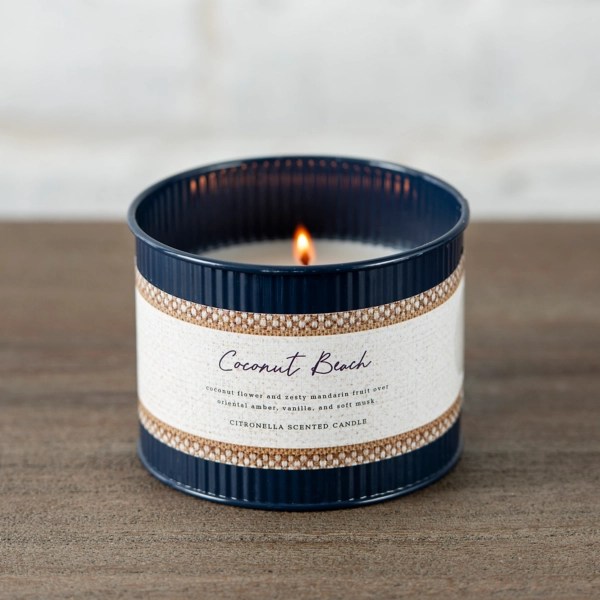 Coconut Beach Double Wick Citronella Candle Kirklands Home