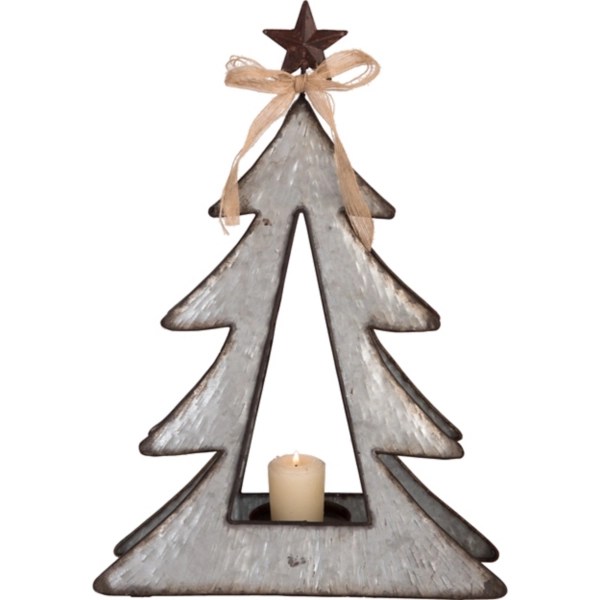 Silver Christmas Tree Candle Holder, 17 in. Kirklands Home