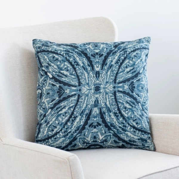 Blue Printed Medallion Pillow Kirklands Home