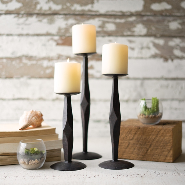 Geometric Diamond Candle Holders, Set of 3 Kirklands Home