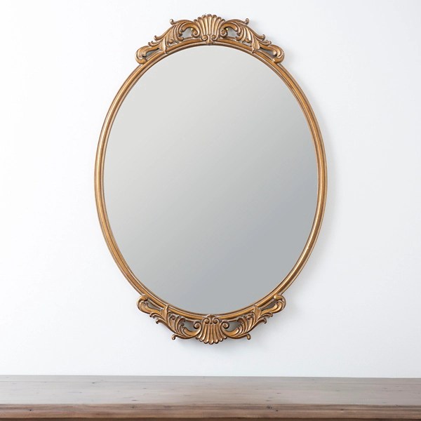 Gold Oval Baroque Wall Mirror Kirklands Home
