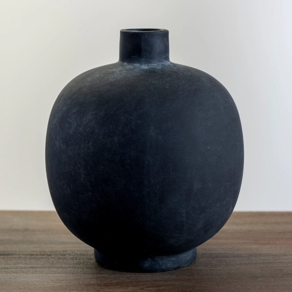 Matte Black Round Vase Kirklands Home