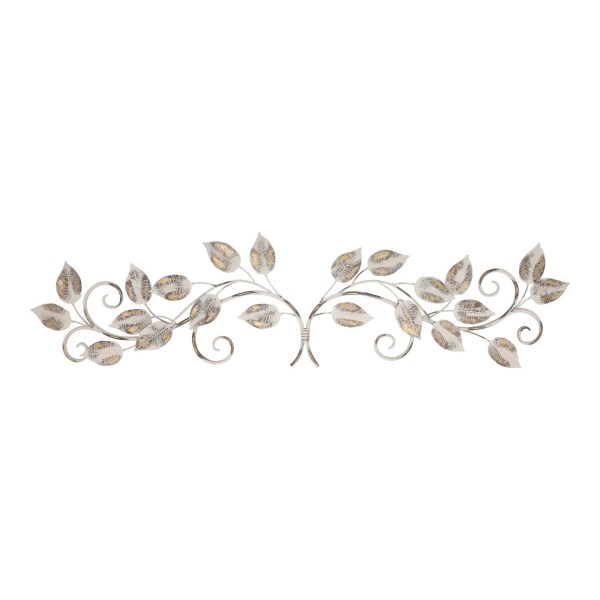 Distressed White Bronze Leaves Metal Wall Plaque Kirklands Home