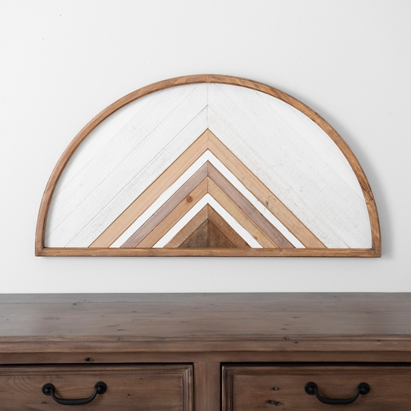 Semi Circle Carved Wooden Wall Plaque Kirklands Home