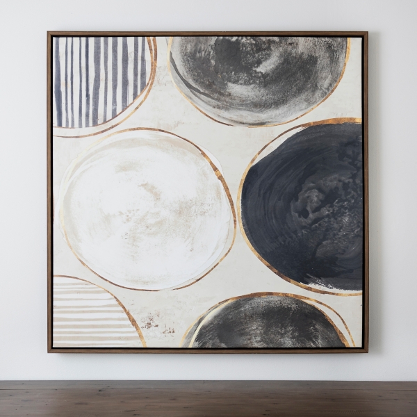 Polka Dot Spurt Framed Canvas Art Print Kirklands Home