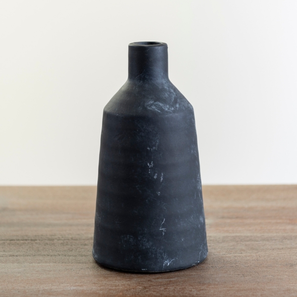 Matte Black Modern Vase, 9 in. Kirklands Home