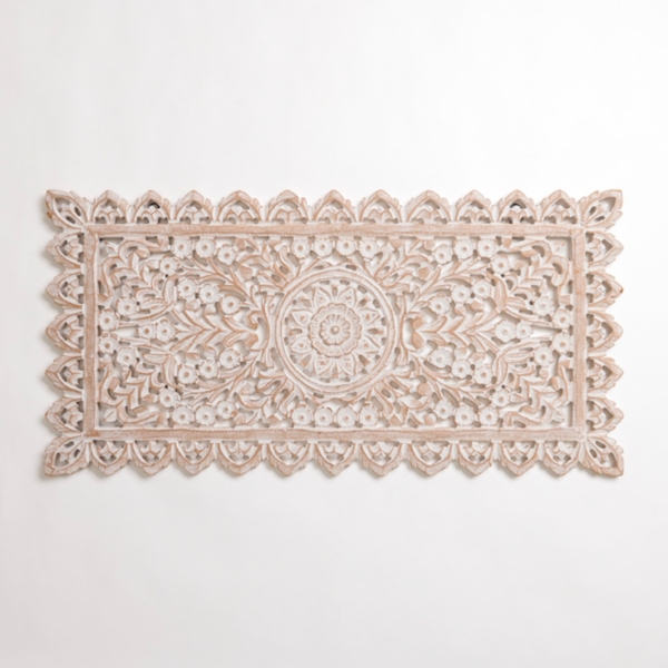 Cream Carved Wooden Wall Plaque Kirklands Home