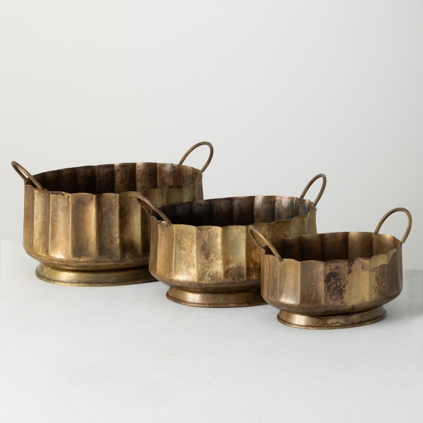Bronze Iron Bowls with Handles, Set of 3 Kirklands Home