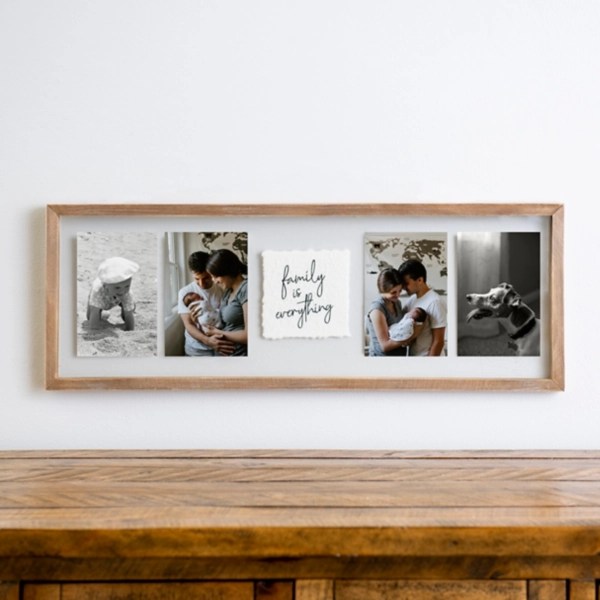 Family Is Everything Glass Linen Collage Frame Kirklands Home
