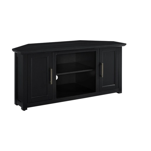 Rustic Black KatyCorner TV Stand Kirklands Home