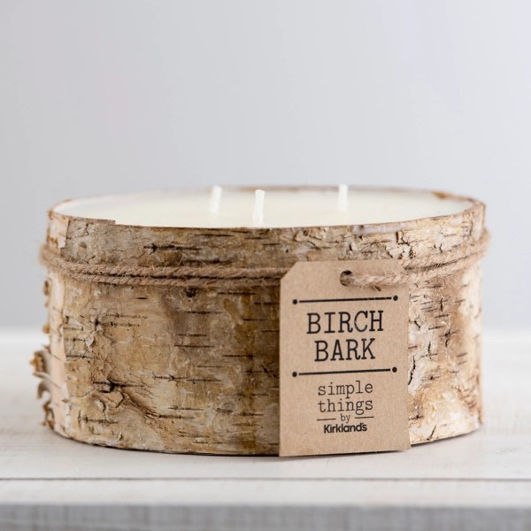 Large Unscented Birch Pillar Candle, 3 in. Kirklands Home