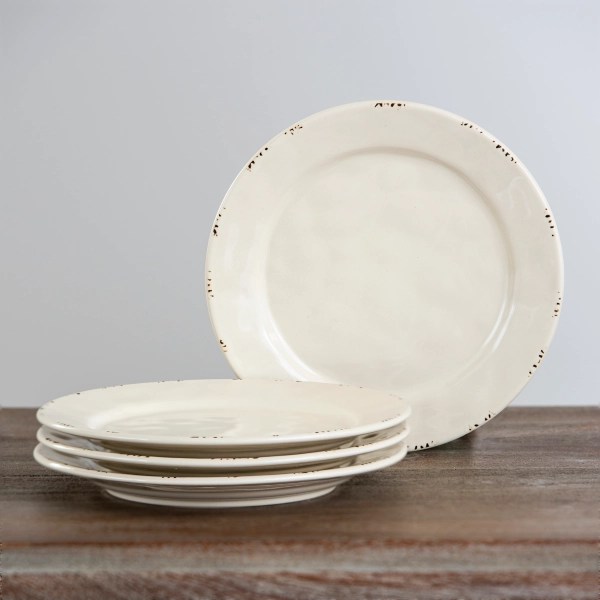 Cream Rustico Salad Plates, Set of 4 Kirklands Home