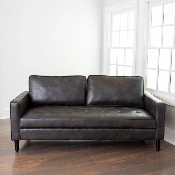Steele Wyatt Faux Leather Sofa Kirklands Home