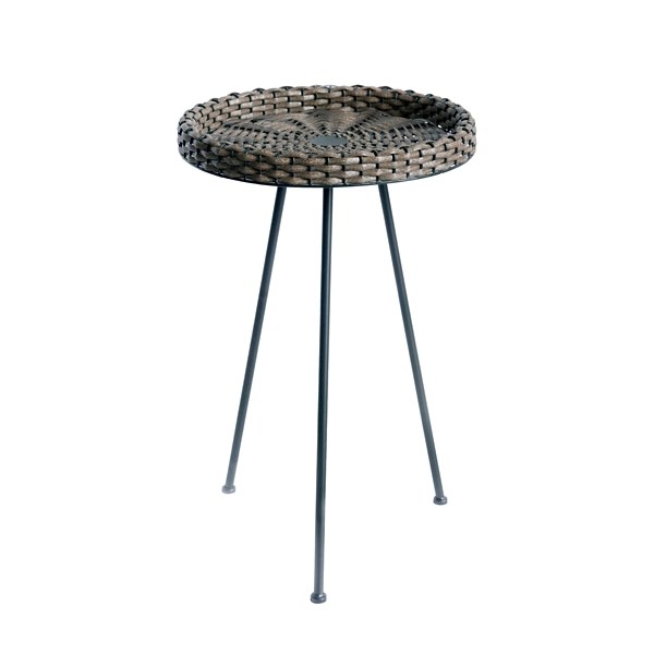 Black Base Wicker End Table Kirklands Home