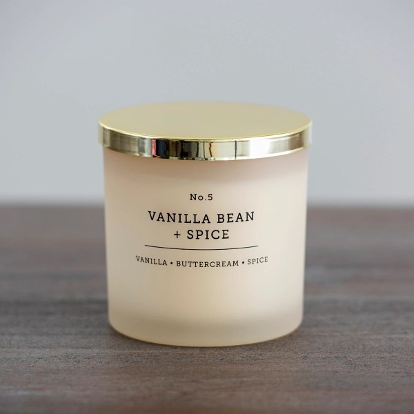 Vanilla Bean and Spice Triple Wick Jar Candle Kirklands Home