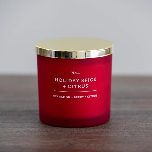 Holiday Spice and Citrus Triple Wick Jar Candle Kirklands Home