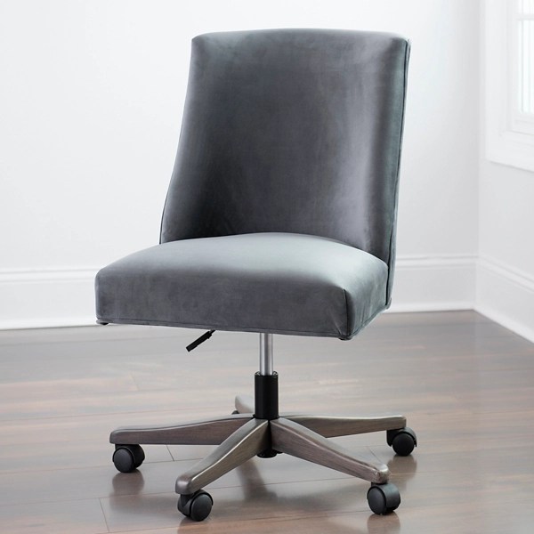 Plush Light Gray Office Chair Kirklands Home