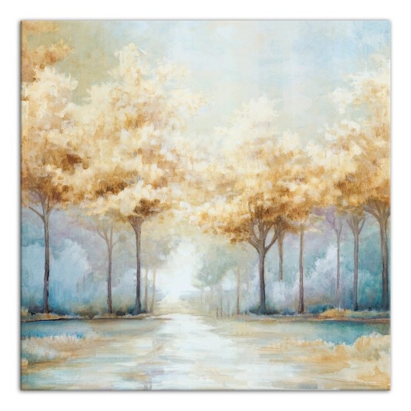 Blue Golden Landscape Canvas Art Print, 40x40 in. Kirklands Home