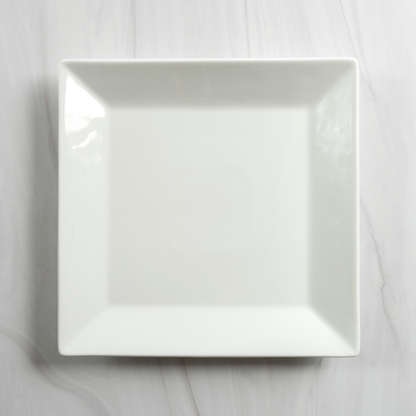 White Simply Classic Square Dinner Plate Kirklands Home