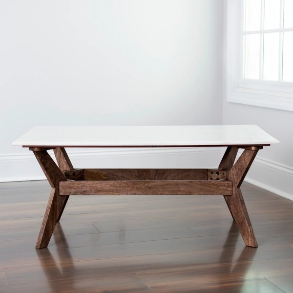 Ava Marble and Mango Wood Coffee Table Kirklands Home