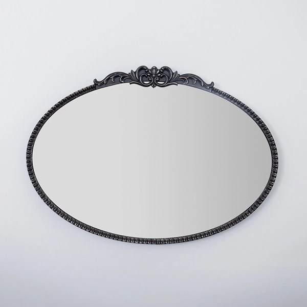 Black Ornate Oval Mirror Kirklands Home