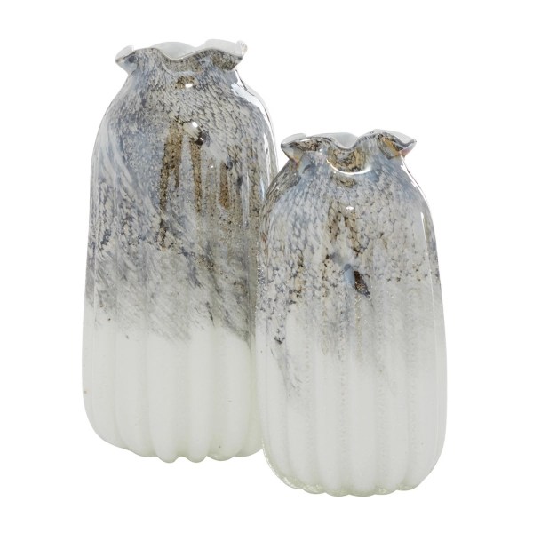 Glazed Gray Glass Vases, Set of 2 Kirklands Home