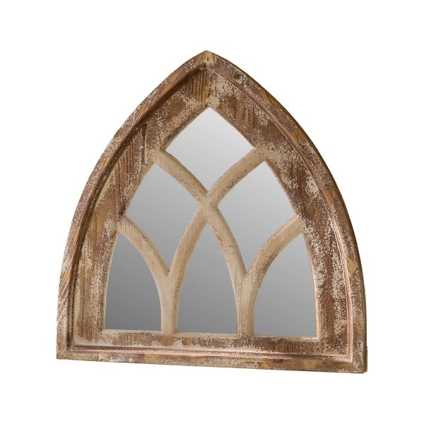 Natural Wooden Arched Wall Mirror Kirklands Home