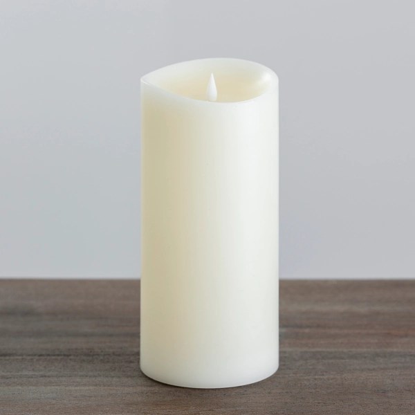 Ivory LED Soft Flame Pillar Candle, 5x11 in. Kirklands Home