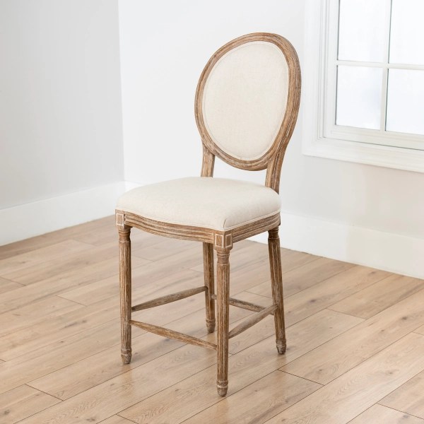 Ivory Louis Counter Stool Kirklands Home