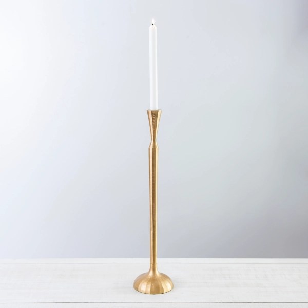 Gold Metal Taper Candle Holder, 21 in. Kirklands Home
