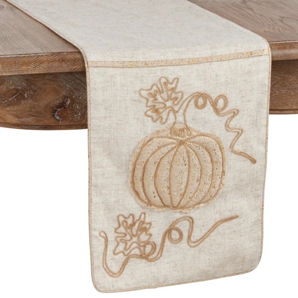 Embroidered Glitter Pumpkin Table Runner Kirklands Home