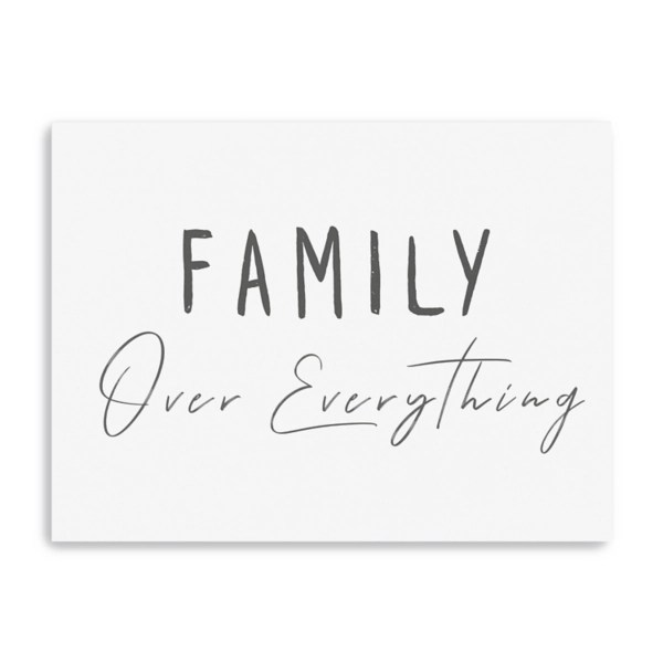 Family Over Everything Canvas Art Print, 32x24 in. Kirklands Home