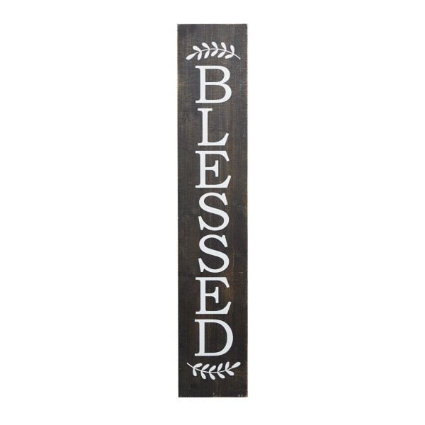 Black Wood Blessed Wall Plaque Kirklands Home