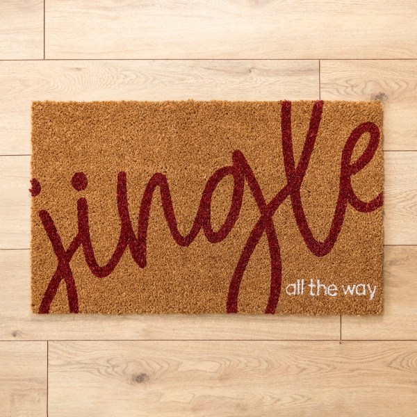 Jingle All the Way Christmas Coir Doormat Kirklands Home