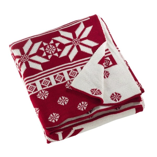 Red and White Snowflake Christmas Throw Blanket Kirklands Home