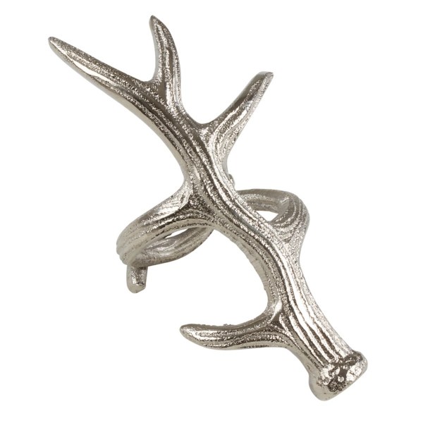 Silver Reindeer Antler Napkin Rings, Set of 4 Kirklands Home