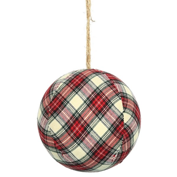 Rustic Plaid Ball 4pc. Christmas Ornament Set Kirklands Home