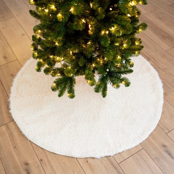 Cream Sherpa Christmas Tree Skirt Kirklands Home
