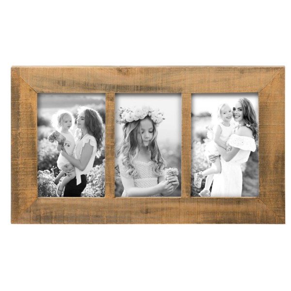 Natural Wood Triple Photo Collage Frame Kirklands Home
