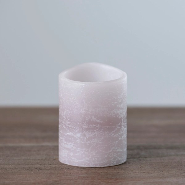 Rustic Gray LED Pillar Candle, 3x4 in. Kirklands Home