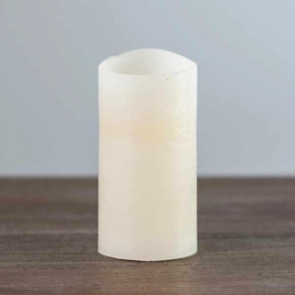 Rustic Ivory LED Pillar Candle, 3x6 in. Kirklands Home