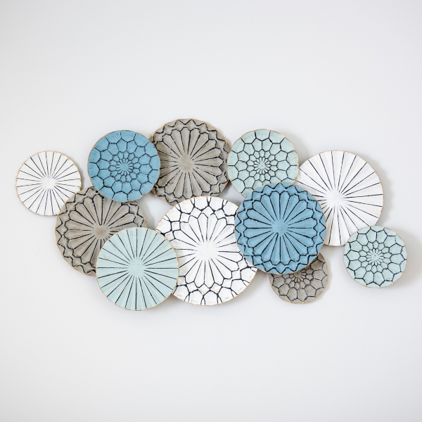 Blue Bohemian Metal Plate Wall Plaque Kirklands Home